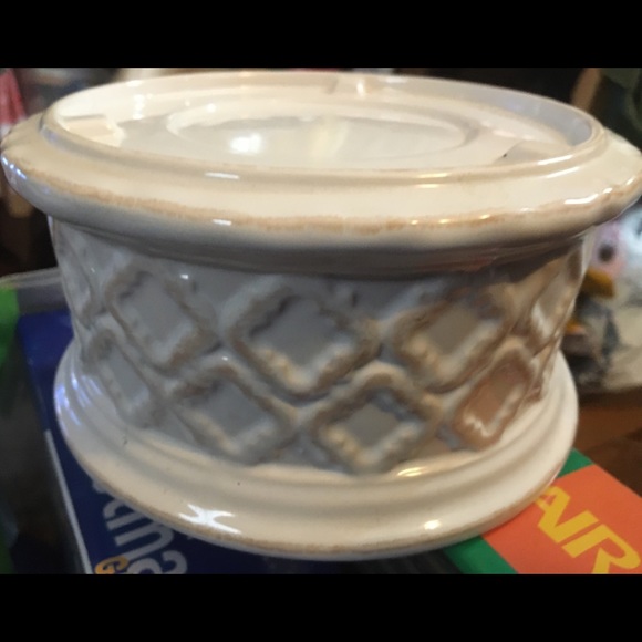 Party Lite Candle Holder w/ Hurricane Glass Excellent Condition Beautiful - Picture 3 of 8